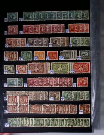 1859-1940, Ensemble de neufs et d'obl. en 19 classeurs