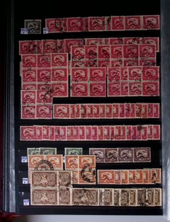 1859-1940, Ensemble de neufs et d'obl. en 19 classeurs
