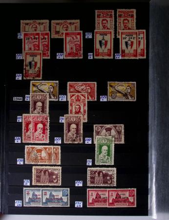 1859-1940, Ensemble de neufs et d'obl. en 19 classeurs