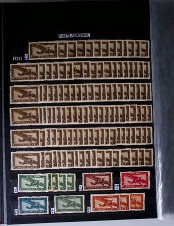 1859-1940, Ensemble de neufs et d'obl. en 19 classeurs