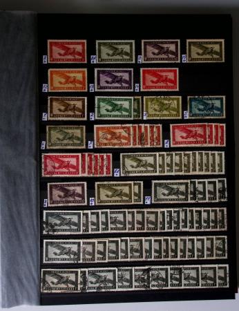 1859-1940, Ensemble de neufs et d'obl. en 19 classeurs