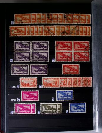 1859-1940, Ensemble de neufs et d'obl. en 19 classeurs