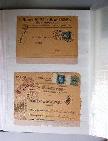 1859-1940, Ensemble de neufs et d'obl. en 19 classeurs