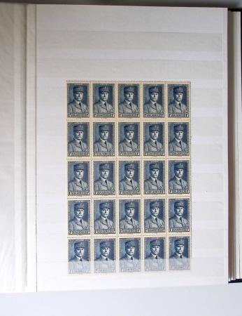 1859-1940, Ensemble de neufs et d'obl. en 19 classeurs