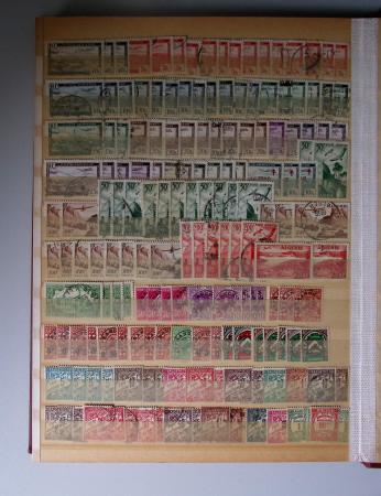 1859-1940, Ensemble de neufs et d'obl. en 19 classeurs