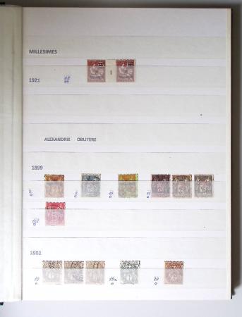 1859-1940, Ensemble de neufs et d'obl. en 19 classeurs