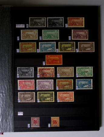 1859-1940, Ensemble de neufs et d'obl. en 19 classeurs