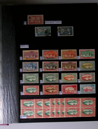 1859-1940, Ensemble de neufs et d'obl. en 19 classeurs