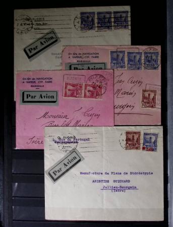1859-1940, Ensemble de neufs et d'obl. en 19 classeurs