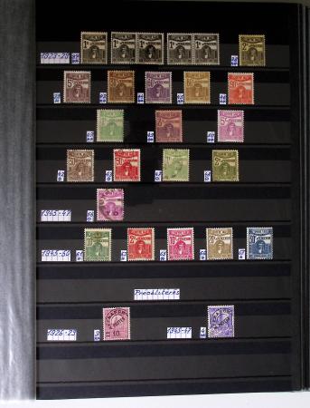 1859-1940, Ensemble de neufs et d'obl. en 19 classeurs