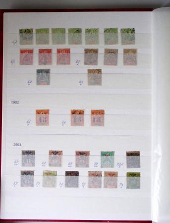 1859-1940, Ensemble de neufs et d'obl. en 19 classeurs