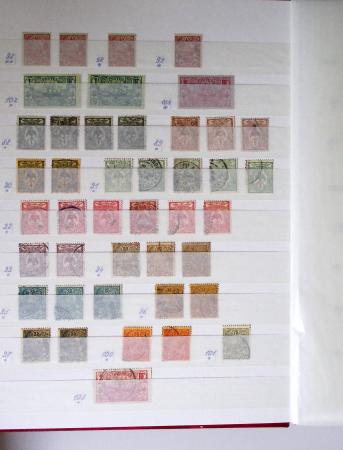 1859-1940, Ensemble de neufs et d'obl. en 19 classeurs