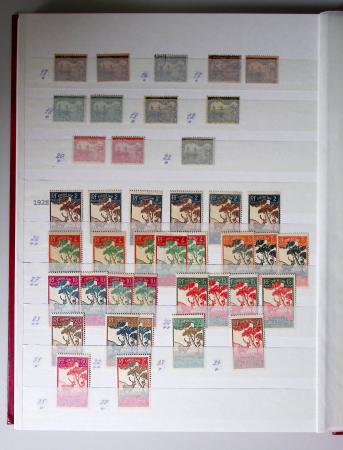 1859-1940, Ensemble de neufs et d'obl. en 19 classeurs