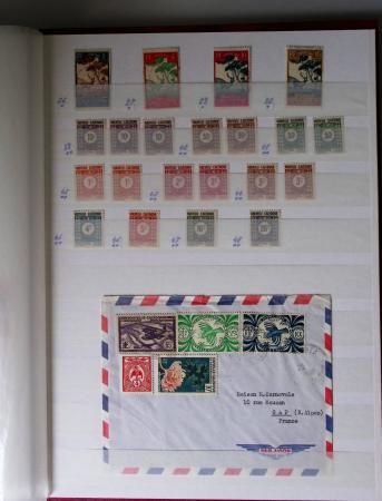 1859-1940, Ensemble de neufs et d'obl. en 19 classeurs