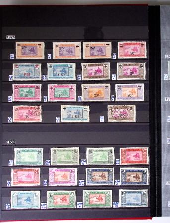 1859-1940, Ensemble de neufs et d'obl. en 19 classeurs