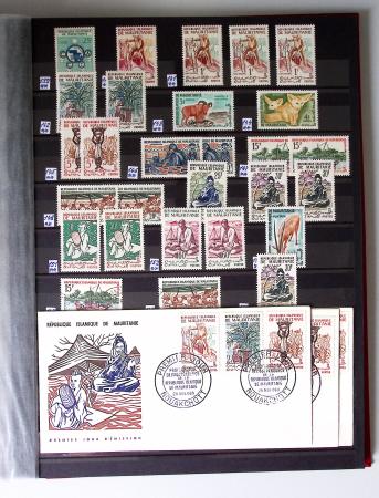 1859-1940, Ensemble de neufs et d'obl. en 19 classeurs
