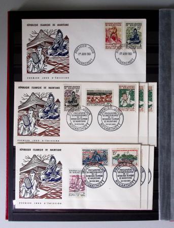 1859-1940, Ensemble de neufs et d'obl. en 19 classeurs