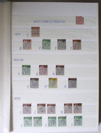 1859-1940, Ensemble de neufs et d'obl. en 19 classeurs