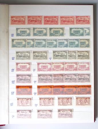 1859-1940, Ensemble de neufs et d'obl. en 19 classeurs