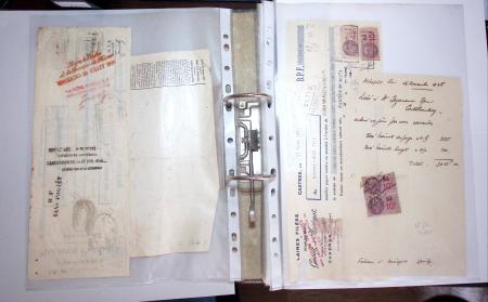 1748-1985, FISCAUX : importante collection de timbres