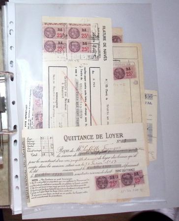 1748-1985, FISCAUX : importante collection de timbres