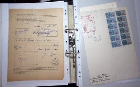 1748-1985, FISCAUX : importante collection de timbres