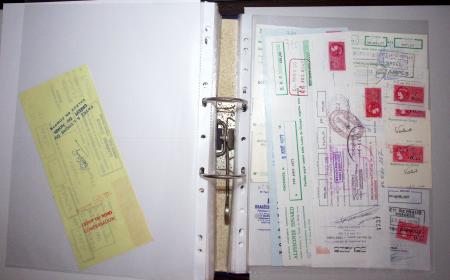 1748-1985, FISCAUX : importante collection de timbres