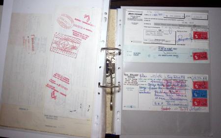 1748-1985, FISCAUX : importante collection de timbres