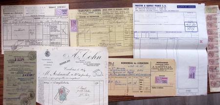 1748-1985, FISCAUX : importante collection de timbres