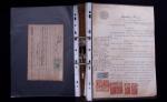 1748-1985, FISCAUX : importante collection de timbres