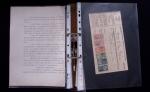 1748-1985, FISCAUX : importante collection de timbres