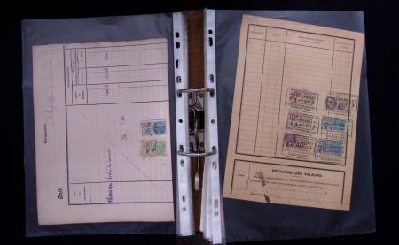 1748-1985, FISCAUX : importante collection de timbres
