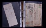 1748-1985, FISCAUX : importante collection de timbres