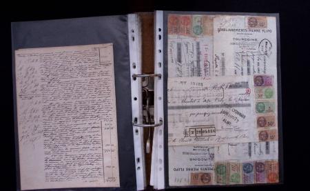 1748-1985, FISCAUX : importante collection de timbres