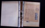 1748-1985, FISCAUX : importante collection de timbres