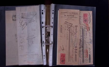 1748-1985, FISCAUX : importante collection de timbres