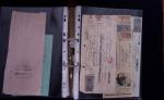1748-1985, FISCAUX : importante collection de timbres