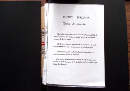 1748-1985, FISCAUX : importante collection de timbres