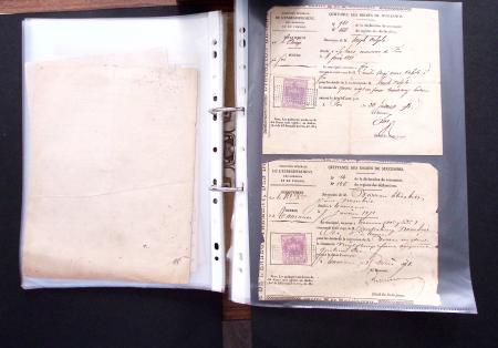 1748-1985, FISCAUX : importante collection de timbres