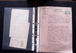 1748-1985, FISCAUX : importante collection de timbres