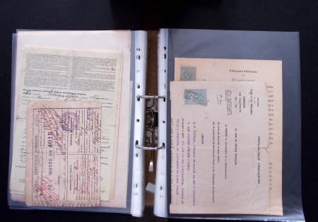 1748-1985, FISCAUX : importante collection de timbres