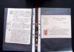 1748-1985, FISCAUX : importante collection de timbres