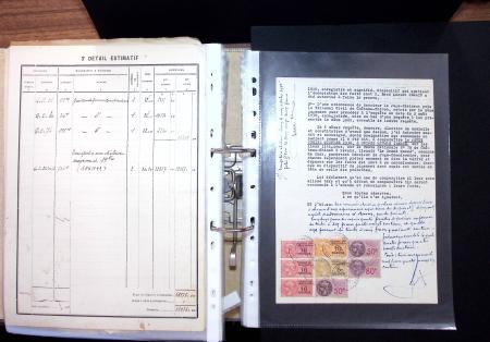 1748-1985, FISCAUX : importante collection de timbres