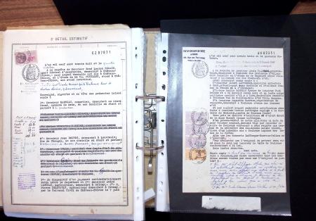1748-1985, FISCAUX : importante collection de timbres