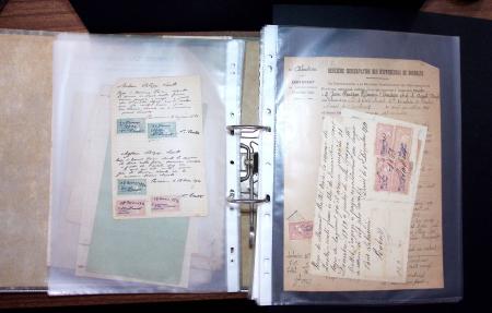 1748-1985, FISCAUX : importante collection de timbres
