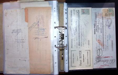1748-1985, FISCAUX : importante collection de timbres