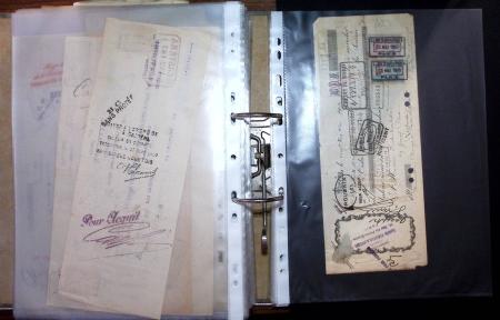 1748-1985, FISCAUX : importante collection de timbres