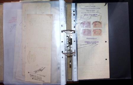 1748-1985, FISCAUX : importante collection de timbres