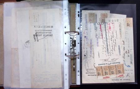 1748-1985, FISCAUX : importante collection de timbres