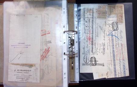 1748-1985, FISCAUX : importante collection de timbres